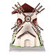Electric wind mill in stuccoed wood 18x13x10cm for nativities s1