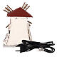 Electric wind mill in stuccoed wood 18x13x10cm for nativities s4