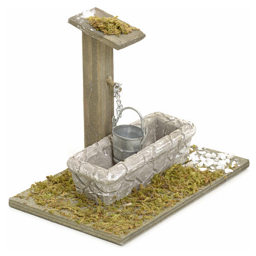 Brunnen für Krippe mit Eimer 2