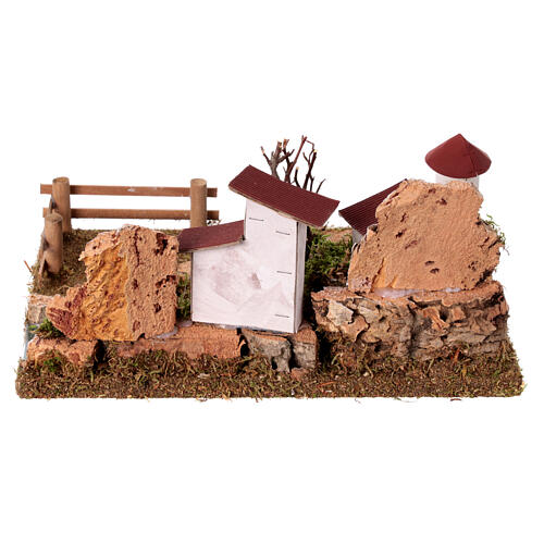 Nativity setting, scenery with river 7