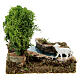 Nativity setting, river turn with tree and sheep s5