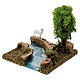 Nativity setting, river turn with tree and sheep s3