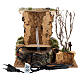 Nativity setting, fountain in the rocks with roofing s4