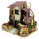 Nativity setting, rustic village with electric fountain s2