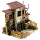 Nativity setting, rustic village with electric fountain s3