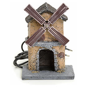 Moinhos para Presépio: Moinho de vento em resina para presépio 16x11x6 cm