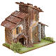 Nativity setting, rustic house in wood s2
