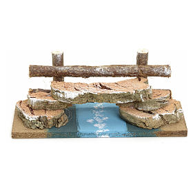 Bridges, streams and fences for Nativity scene: Nativity setting, cork bridge