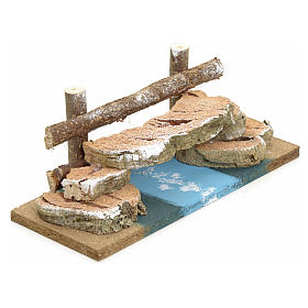Bridges, streams and fences for Nativity scene: Nativity setting, cork bridge