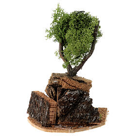 Arbre lichen en miniature pour crèche h 20 cm