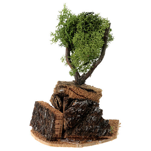 Albero lichene per presepio h 20 cm 1