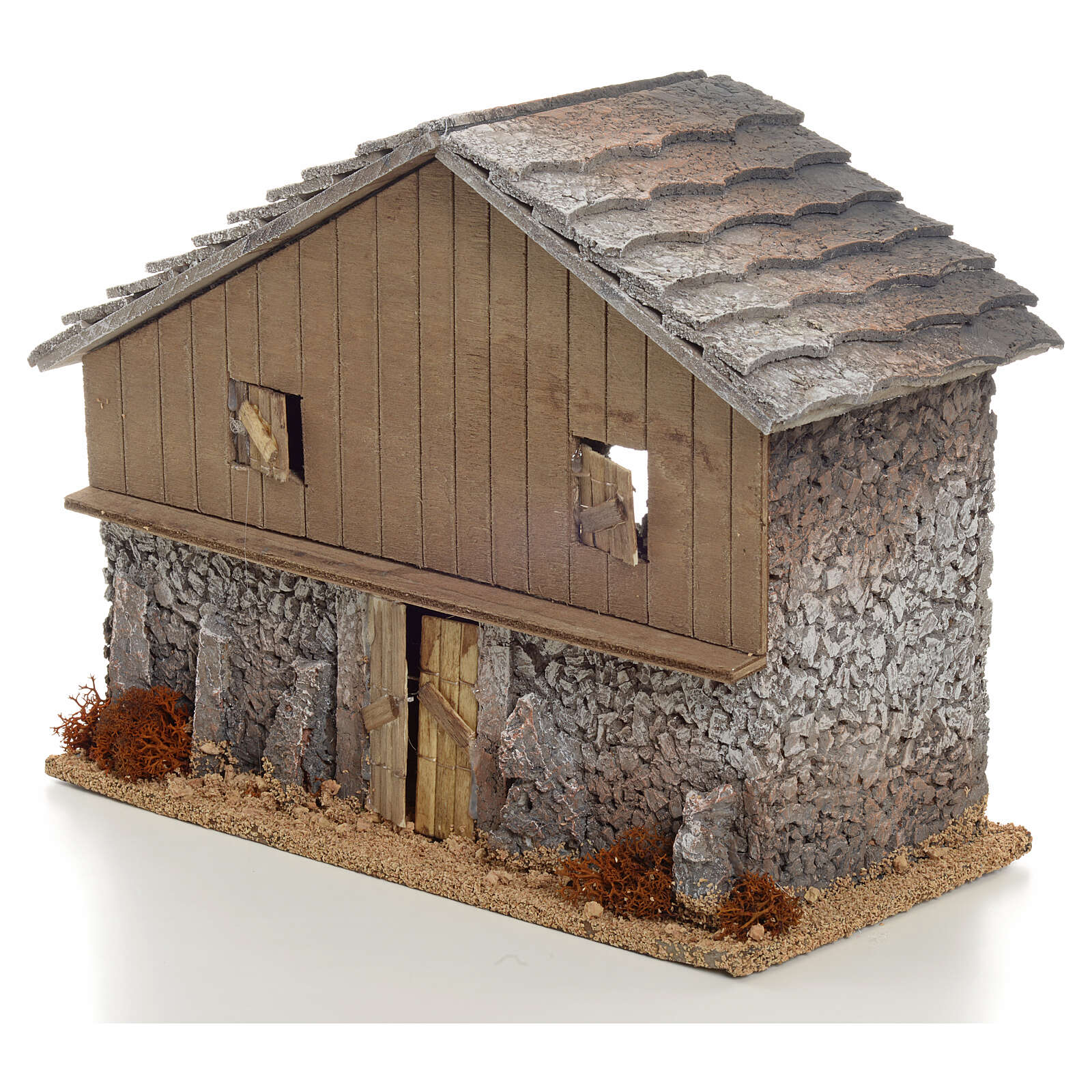 Chale De Montanha Miniatura Madeira E Cortica 22x27x13 Cm Venda Online Na Holyart