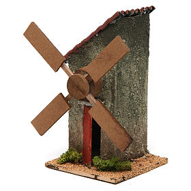 Windmühle 18x10x10 cm, Ausstattung für Krippe