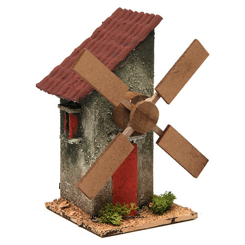 Windmühle 18x10x10 cm, Ausstattung für Krippe 3