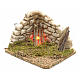 Eck Feuerlager aus Harz mit Mauer für Krippe s1
