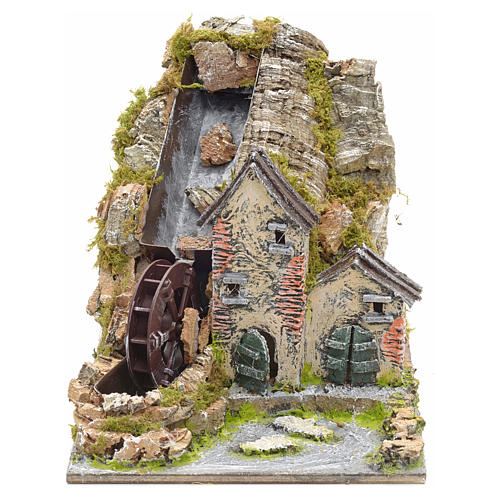 Nativity water mill for mountains with waterfall 1