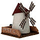 Mulino a vento in legno stuccato per presepe 15x14x14 s3