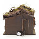 Neapolitan Nativity setting, illuminated stable with straw 30x35 s4