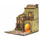 Neapolitan Nativity scene, illuminated village, oven and grotto s3