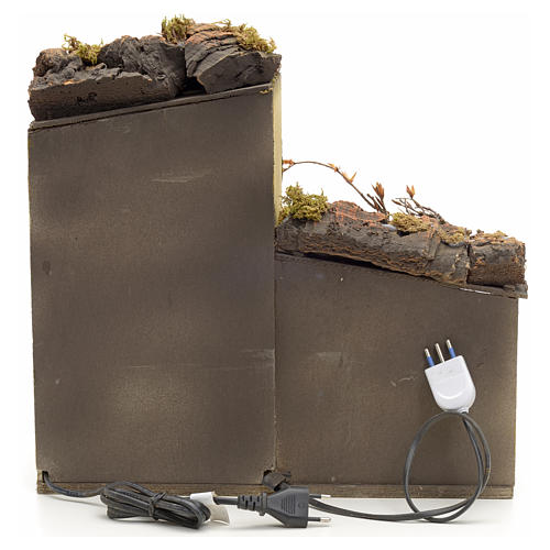 Nativity scene village with fountain, Neapolitan style 40x40x40 4