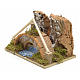 Nativity setting, arched bridge with canal 9x14x9cm s2