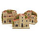 Maisons en miniature en carton pour crèche 8x10x6cm (assorties). 3 pièces s1