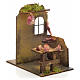 Nativity setting, butcher's shop 14x9x16cm s2