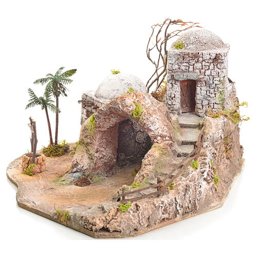 Gruta presépio iluminada estilo árabe 42x40x40 cm 2