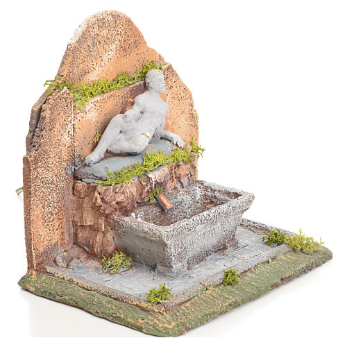 Fountain in resin with stairway 13x10x15cm 5
