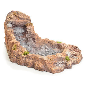 Szopka neapolitańska: Strumyk do szopki żywica 13x21x30 cm