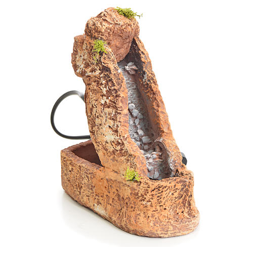 Ruisseau décor pour crèche en résine 20x8x18 cm 2