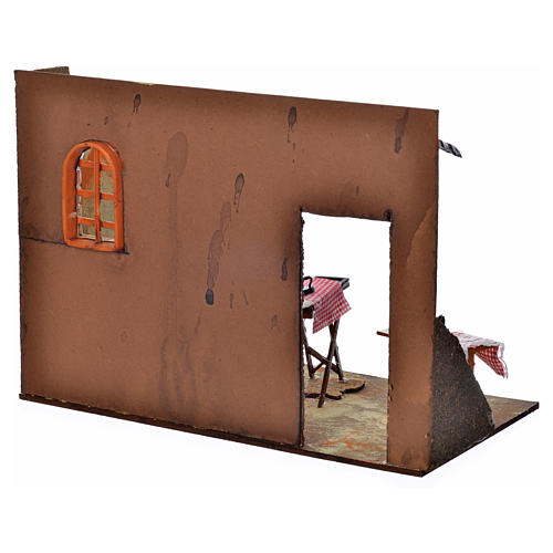 Nativity setting, laundress workshop 33x18x25cm 4