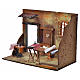 Nativity setting, laundress workshop 33x18x25cm s3