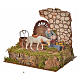 Nativity setting, drinking trough with pump and shepherd 10cm s3