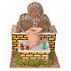 Nativity setting, moving tavern with casks 20x14x17cm s1
