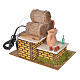 Nativity setting, moving tavern with casks 20x14x17cm s2