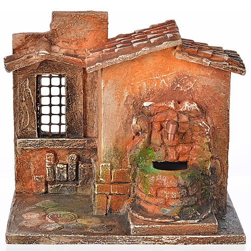 Fontaine électrique en miniature crèche Fontanini 1