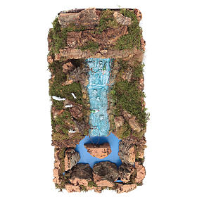 Bridges, streams and fences for Nativity scene: Nativity setting, waterfall with stream and pump 60x34cm Bridges, streams and fences for Nativity scene: Nativity setting, waterfall with stream and pump 60x34cm