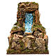 Nativity setting, waterfall with stream and pump 60x34cm s1