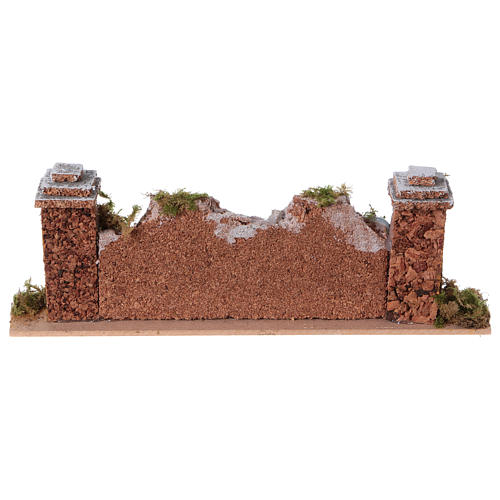 Nativity setting, wall with stones 20x3,5x6,5cm 4