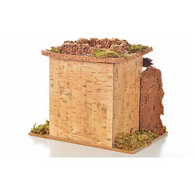 Maisons, milieux, ateliers, puits: Magasin fruits en miniature crèche 15x10 cm