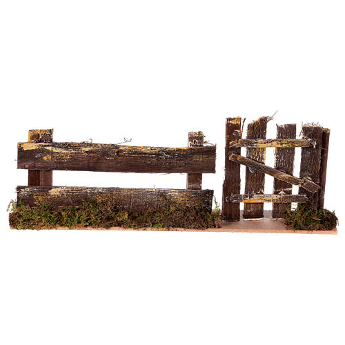 Nativity setting, fence with gate 25x3,5x8cm 1