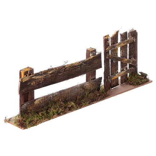 Nativity setting, fence with gate 25x3,5x8cm 3