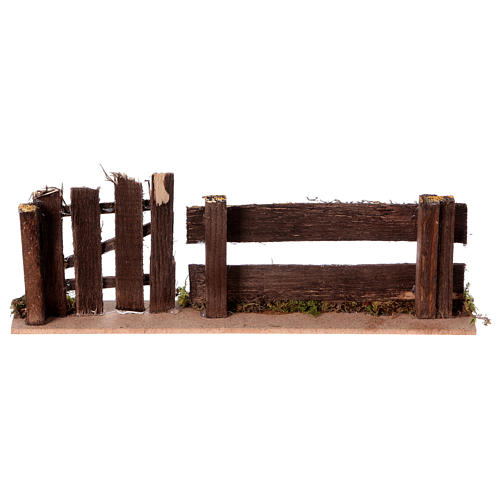 Nativity setting, fence with gate 25x3,5x8cm 4