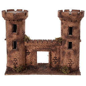 Torres de cortiça presépio napolitano 26x12x20 cm