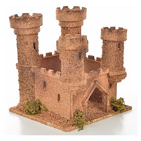 Castelo 5 torres 14,5x13,5x15 cm presépio napolitano