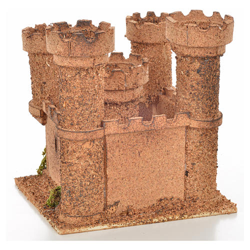 Castelo 5 torres 14,5x13,5x15 cm presépio napolitano 4