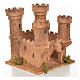 Castelo 5 torres 14,5x13,5x15 cm presépio napolitano s2