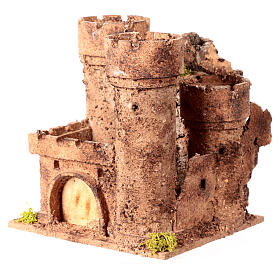 Castillo miniatura belén napolitano 14.5x13.5x15 cm.