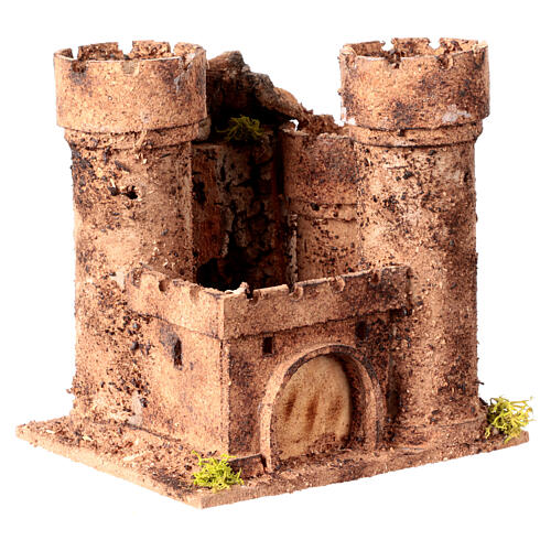 Castelo miniatura presépio napolitano 14,5x13,5x15 cm 3